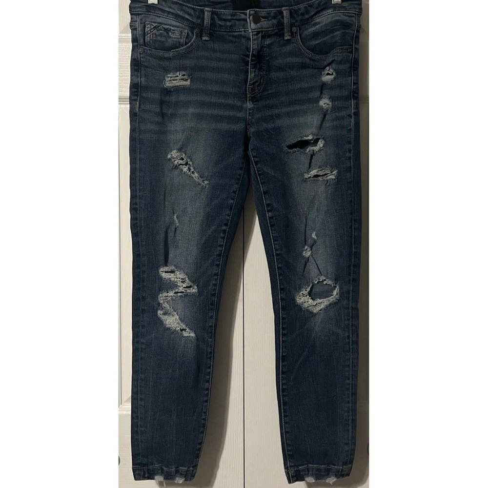 Buckle Black Fit No. 53 Skinny Stretch Mid Rise Distressed Jeans SZ 30 (32x26) - Picture 10 of 16